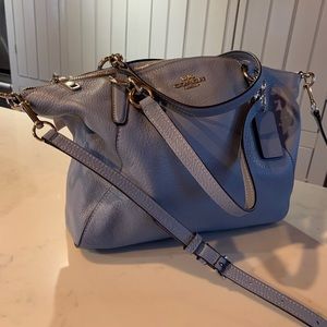 NWT Coach Kelsey satchel bag baby blue